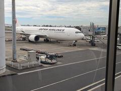 JAL479便　11：25発の高松行でゆっくり出発です。
機材はB767-300ER、国際線仕様機のJA607Jです。
実際は遅延し、搭乗が11:25頃開始、ドアクローズが11：40くらい、
離陸したのは12時を過ぎてました。D滑走路から出発でした。
