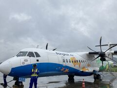 再びこのプロペラ機に乗ってバンコクへ向かいます。