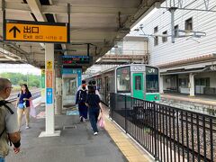 新白河駅ではしっかり雨に打たれ。