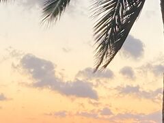 夕陽を見に海に行ってみましたが、サンセットには少し早い時間でした。