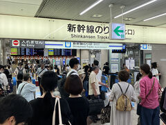 仕事を終え、夕方から名古屋駅より新幹線で東京へ。