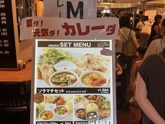 お昼はスカイツリーに接しているソラマチの６階にあるインド料理アマラさんにてカレーをいただきました。ソラマチの飲食店街は11時ちょい過ぎ時点で、すごい人・・・。11時開店のはずですが、すごい人気です。やはり日本人の家族連れが多かったかな。
