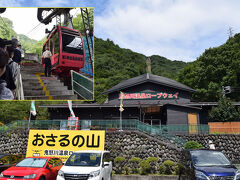 目的地の一つにしていた鬼怒川温泉ロープウェイはホテルの近くでしたが国道から直接進入できなくて少し手間取りました。山頂にさる山がありロープウェイの表示よりさる山の表示が目立っていました。