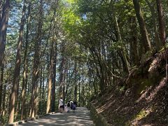 広い道を行きます
緩やかな坂道が続きます
日陰になっているのと湿度がないので
風が吹くととっても気持ちイイ

さっきの暑さはなんだったのか？？