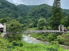 帰りは、大出の吊橋に寄り道。