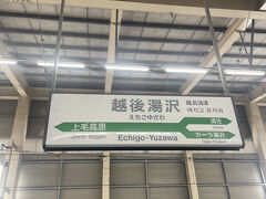 埼玉、群馬を通り、あっという間に「越後湯沢駅」に到着。