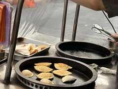 韭菜盒子　40元
油で揚げてなくてヘルシー