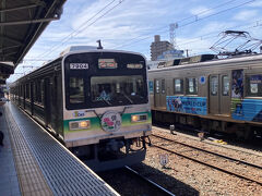 熊谷駅で。車庫も兼ねており構内は広い。
現在は、元東急8500型や8090型の改造車が主役。