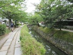 少し離れた駐車場から哲学の道を歩いて銀閣寺へ。