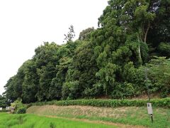 檜原神社から東に向かい線路を渡った先には卑弥呼の墓と言われている箸墓古墳があります。こちらも大きな古墳で周囲を一周しても森の様です