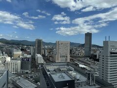宿泊したダイワロイネットホテル広島駅前
客室から見える景色