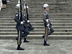 ここでも衛兵交代儀式が。
こちらは緑の制服で陸軍だったかな。