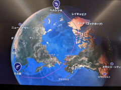 8/12→13
フィンエアーにて、ロシア上空を避け、アラスカ、北極圏・グリーンランド上空を飛行