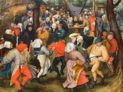 ピーター・ブリューゲルII(1564-1638)の「農民の婚礼、The Peasant's Wedding」

中世フランドル地方の婚礼における農民たちの振る舞いが、ユーモラスに描かれている作品で、面白いと思います。