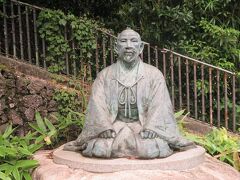 太閤橋あたりで太閤像が出迎えてくれました
