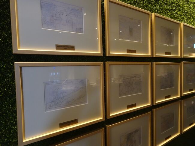 宮崎駿監督の原画のような作品が展示していましたよ。
