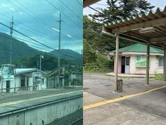 仙台駅を出た電車は市街地を抜けると、高度を上げながら県境を目指して走行しました。

宮城県の最西端の駅、仙台市青葉区の奥新川（おくにっかわ）駅（画像左）を出発すると、県境越えの長いトンネルに入ります。

トンネルを抜けると仙山線最高地点、標高440メートル付近にある山形市の面白山高原駅（右）に到着します。

仙台市と山形市は県境を挟んで隣同士なんですね。