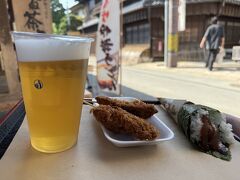 外の席でいただく。