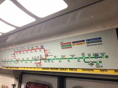 チャンギからはMRTで都心へ
路線図を見ていると地勢がなんとなくわかってくる
