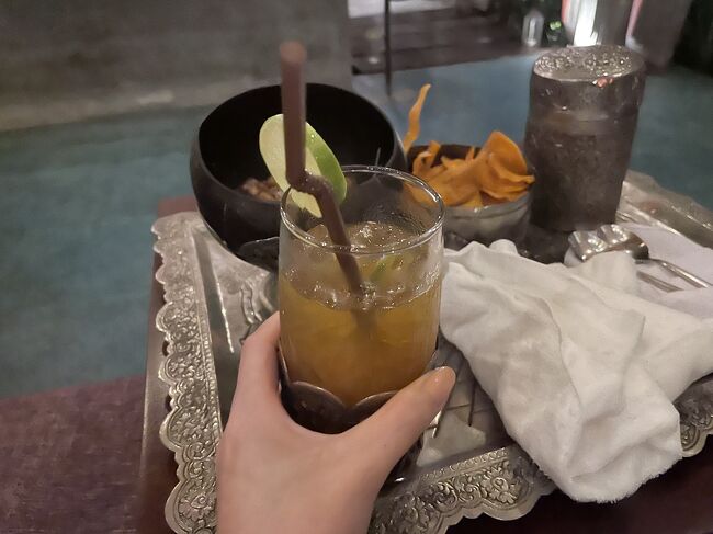 ホテルに到着するとウェルカムドリンクとスナックのおもてなしと説明を受けます<br />今回宿泊したのはGolden Temple Retreat<br />英語対応です