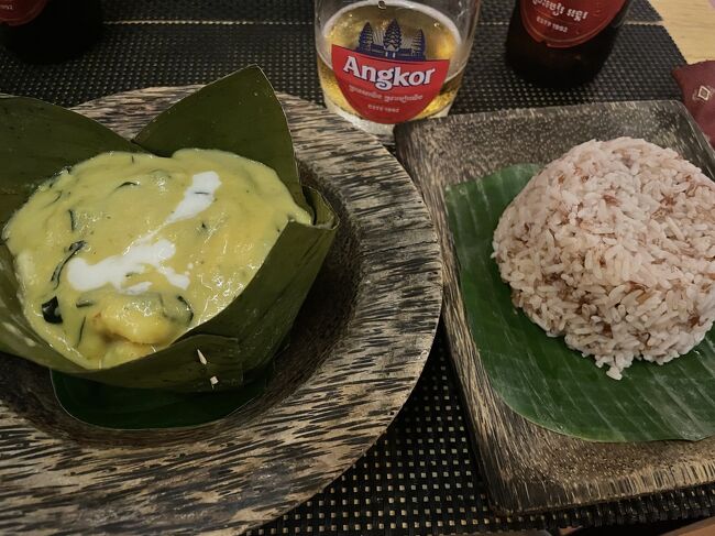 私がオーダーしたチキンのアモック<br />クメール料理です<br />好みのお味<br />美味しかった