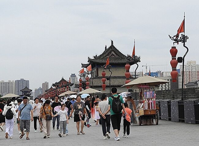 2024年西安・敦煌観光旅行 西安編第5部 西安城壁のウオーキング 2024年西安・敦煌観光旅行 西安編第5部 西安城壁のウオーキング