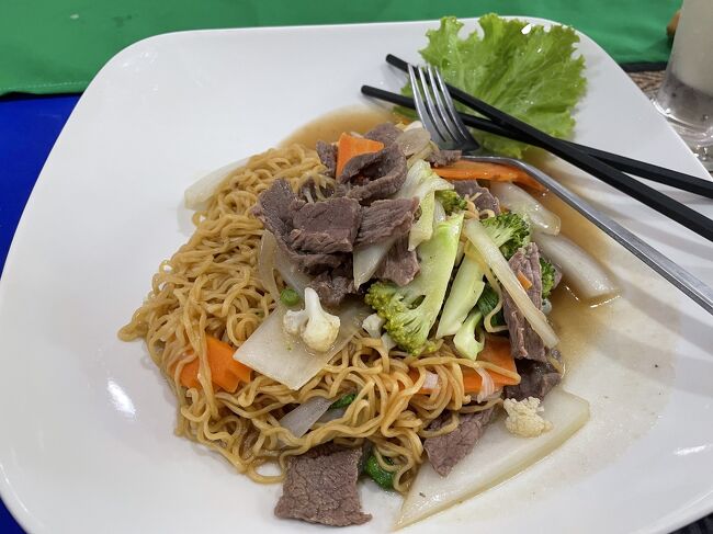 私のベジタブルフライドヌードル<br />おいしかった