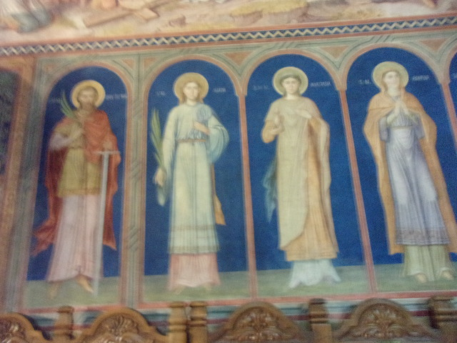 St. George Church Mirautiのフレスコ画。