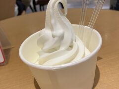 レンタカーを返して新千歳空港に到着しました。

「あそこ楽しかったね」「あれ美味しかったね」と楽しい思い出を話しながらソフトクリームタイム。