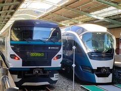 帰路は特急踊り子号に乗りました。
右隣りのサフィール踊り子号にも乗りたかったけど。

