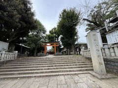 １番目は、旗岡八幡神社です。荏原町駅からすぐなのですが、旗の台から歩いて行きました。

