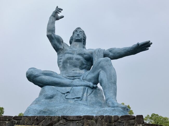 平和公園』長崎爆心地と平和祈念像：2024年ノーベル平和賞受賞：日本