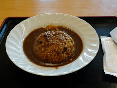 列車の時間を考え、そこでお昼を済ますことにした。頼んだのは、カレーライスである。丸く盛られたご飯に、上からカレーが掛けられている。米の白い部分が無いカレーライスと言うのは、珍しいのではないだろうか。その味は、素朴で悪くなかった。