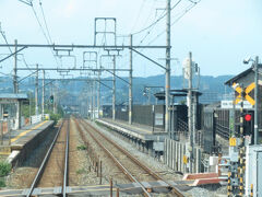 2024.08.04　岡山ゆき快速マリンライナー３８号車内
久々原は２面２線。