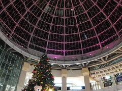 高松丸亀町商店街を東へ進むと「高松丸亀町壱番街前ドーム広場」がありました。訪れたのは11月中旬でしたが、早くもクリスマスツリーの姿がありました。