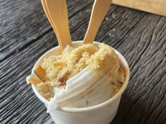 休憩にココナッツアイスをいただきます🍨