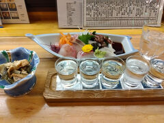 夜はホテルからほど近い割烹 魚仙。