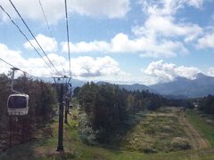 グランデコ裏磐梯ロープウェイで西吾妻山を登り、1400mの山頂駅へ
