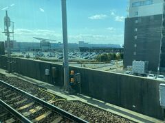 名鉄電車に乗って、空港へ