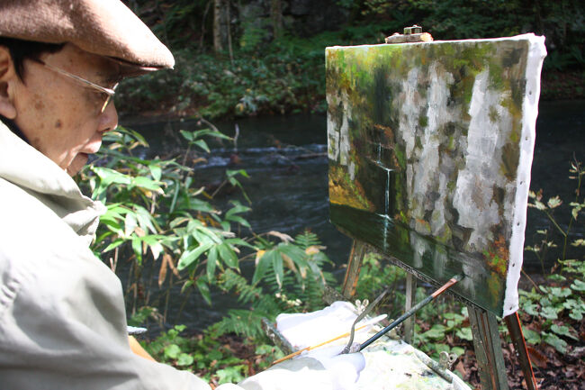 素晴らしい風景を写生されておりました～～