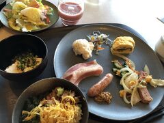 朝食ビュッフェ
スパムのチャンプルが美味しい！