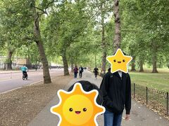 ウェストミンスター駅から歩きます。

バッキンガム宮殿そば、セントジェームズパークは緑がいっぱいで気持ちいいいです。


