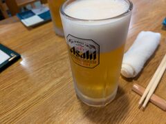 生ビールで本日２度目の乾杯