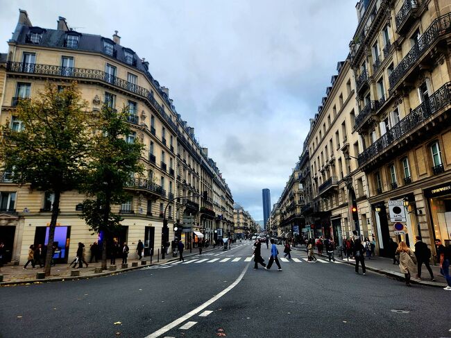 後で行く『モンパルナスタワー』が正面に見えます。友人のGoogleマップ誘導で最短のコースで次の目的地へ向かいます。