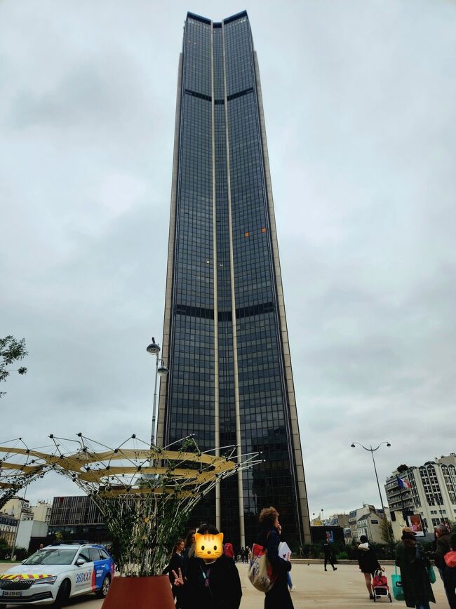 何とか『モンパルナスタワー』のテッペンまで入れてパチリ！