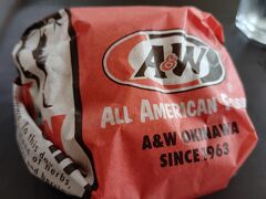 Ａ＆Ｗでハンバーガー
