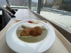散策後はダムカレー
グリーンカレー1300円
観光地価格
ピリ辛でおいし～
黒部ダムを訪問した際は是非