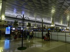 ターミナル3へ21:46到着。セルフチェックインがなく、カウンターに並ぶ。荷物を預ける必要はなかった。
