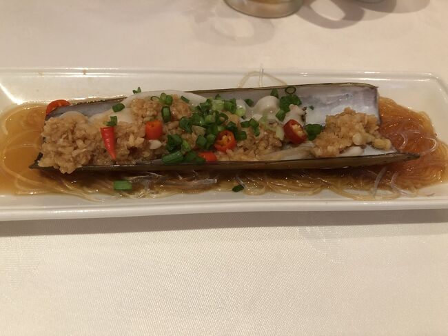 高島屋の「East Ocean Teochew Restaurant （東海潮州酒家）」。こちらのマテ貝の味が大好きです。