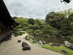 チケットは1000円で、三宝院へは別途500円かかります。
庭はとても立派で見ごたえがあります。
庭の説明をしてくれる人もいました。